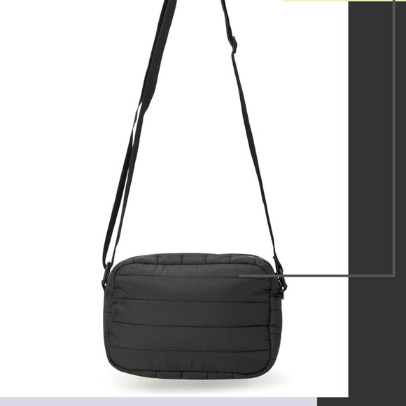 Women's Crossbody Bag Quilted Nylon Lightweight Small Purse Cell Phone Travel - Picture 5 of 7